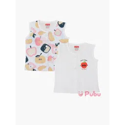 Pubu Kids Apple Print Cotton Top-picture-33