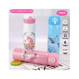 Puchku Unicorn Flask Bottle for Kids School Girls - 500 ml ( Random Design & Color)-picture-28