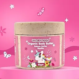 Puddles Organic Kids Body Butter Cream (50g) | Unicorn Magic - Age 2-12 Years | Cosmos Organic Certified | Almond Oil, Natural Butters, Flower Extracts | Deep Hydration & Nourishment-picture-31