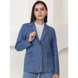 puella Women Solid Double Breasted Casual Blazer-picture-30