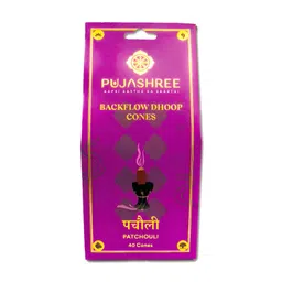 pujashree products global  pvt ltd. Pujashree Products Global Pvt Ltd. 40Pcs Purple Wooden Patchouli Back Flow Dhoop Cones-picture-26