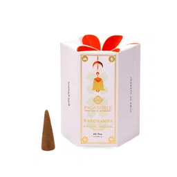pujashree products global  pvt ltd. Pujashree Products Global Pvt Ltd. Natural White Nagchampa Dhoop Cones - 40Pcs-picture-23