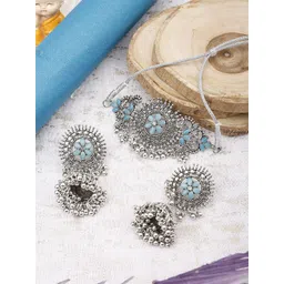 PUJVI Stone-Studded Jewellery Set-picture-34