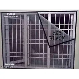 pulkit Best Window Net 5X6 FEET BLACK Polyester Washable Adults Mosquito Net-picture-27