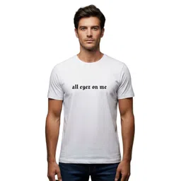PULP Unisex All Eyes on Me Text Printed Pure Cotton T-shirt-picture-13