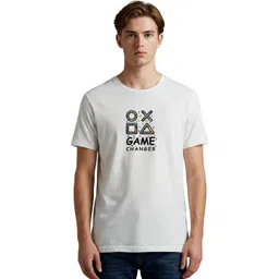 PULP Unisex White Game Changer Graphic Printed Regular Fit T-shirt-picture-14