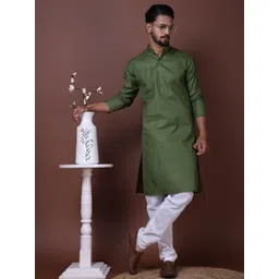 PulseIQ Men Cotton Straight Kurtas-picture-20