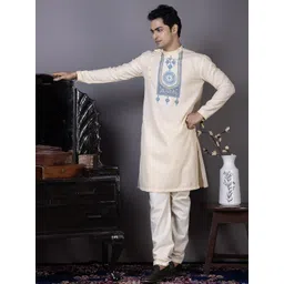PulseIQ Men Cotton Straight Kurtas-picture-29