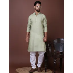 PulseIQ Men Cotton Straight Kurtas-picture-10