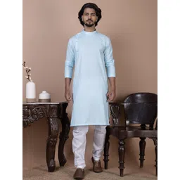 PulseIQ Men Cotton Straight Kurtas-picture-16