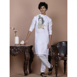 PulseIQ Men Cotton Straight Kurtas image 5