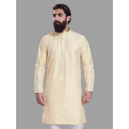 PulseIQ Men Printed Kurta-image-8