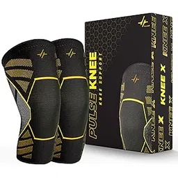pulseit PulseKnee Support Sleeves For Men And Women | Inner Cotton Lining For Skin Comfort | 4-Way Stretch | Knee Caps For Women And Men | Ideal For Exercise, Running, Cycling, Pain relief (1 - Pair) (XL)-picture-11