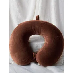 Pum Pum Brown Memory Foam Filled Polycotton Ultra Soft Travel Pillow-picture-30