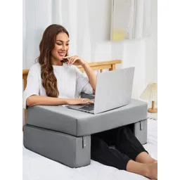 Pum Pum Grey Faux Velvet Lightweight Therapedic Pillow-picture-19