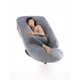 Pum Pum Grey Fibre Filled Ultra Soft U Shaped Maternity Pillow-picture-17