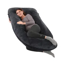 pum pum Pumpum U Shape Hollow Fiber Maternity Pillow ,Black-picture-11