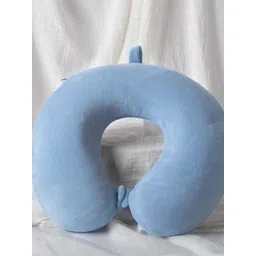 Pum Pum Turquoise Blue Memory Foam Filled Polycotton Ultra Soft Travel Pillow-picture-18