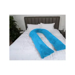 Pum Pum Turquoise Blue Solid U-Shaped Maternity Pillow-picture-16