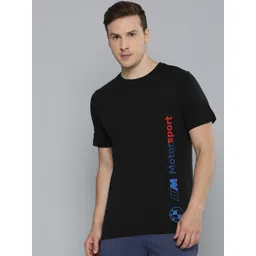 PUMA Motorsport BMW M Brand Logo Printed Pure Cotton T-shirt-picture-27
