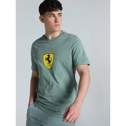 PUMA Motorsport Men Scuderia Ferrari Race Coloured Big Shield Graphic Printed T-shirt-picture-19