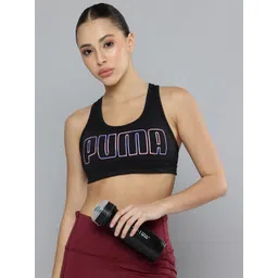 Puma 4 KEEPS Graphic Brand Logo Printed Full Coverage Training Bra 52881901-PUMA Black-picture-48