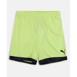 PUMA Above Knee Length CUP Shorts Jr Logo Print - Yellow-picture-15