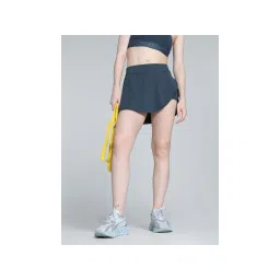 Puma Asymmetric Women's Blue Knitted Shorts-picture-28