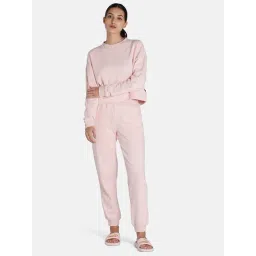 Puma Baby Pink Blended Relaxed Fit Tracksuits Tracksuit-picture-20