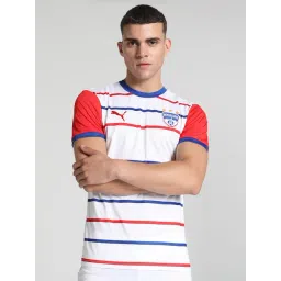 Puma BFC Away Replica White Slim Fit Striped Jersey-picture-21