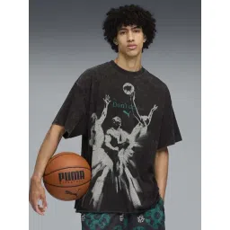 Puma Black Cotton Oversized Printed Sports T-Shirt-picture-21