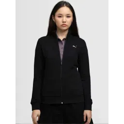 Puma Black Cotton Regular Fit Jacket-picture-47