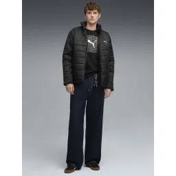 Puma Black Cotton Regular Fit Logo Printed T-Shirt image 4