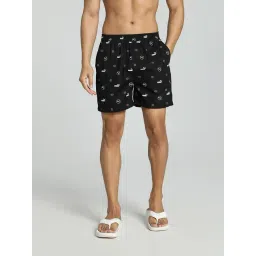 Puma Black Cotton Regular Fit Printed Boxers-picture-32