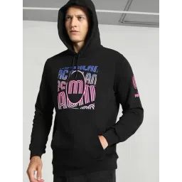 Puma Black Cotton Regular Fit Printed Hooded Sweatshirt-picture-41