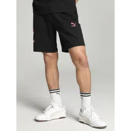 Puma Black Cotton Regular Fit Printed Shorts-picture-23