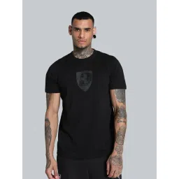 Puma Black Cotton Regular Fit Printed Sports T-Shirt-picture-28
