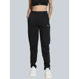 Puma Black Cotton Regular Fit Trackpants-picture-15