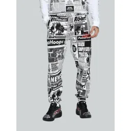 Puma Black Cotton Relaxed Fit Printed Sports Joggers-picture-41