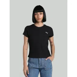 Puma Black Cotton Slim Fit Top-picture-25