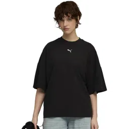 Puma Black Dare To Oversized Relaxed Fit Ruched T-shirt-picture-32