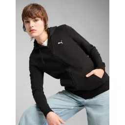 Puma Black Essentials Foundation Full Zip Regular Fit Hoodie-picture-35