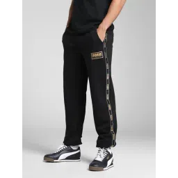 Puma Black Essentials Tape Details Regular Fit Rain Pants-picture-27