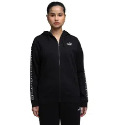 Puma Black Essentials Tape Full-Zip Relaxed Fit Hoodie-picture-34