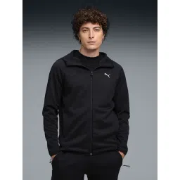 Puma Black EVOSTRIPE Slim Fit Full Zip Hoodie-picture-38