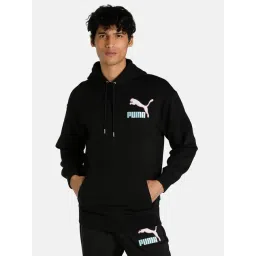 Puma Black Full Sleeves Hooded Sweatshirt-picture-25