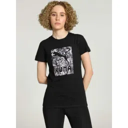 Puma Black Printed Sports T-Shirt-picture-35