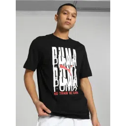 Puma Black Regular Fit Graphics Printed Sports T-Shirt-picture-19