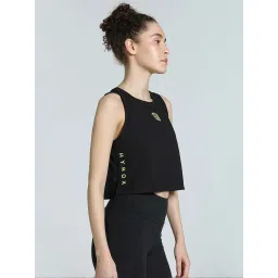 Puma Black Regular Fit Sports Crop Top image 3