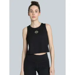 Puma Black Regular Fit Sports Crop Top image 1